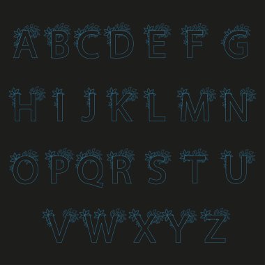 alfabenin harfleri Tasarla