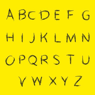 alfabenin harfleri Tasarla