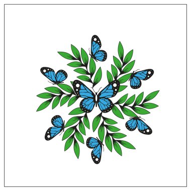 çiçek desenli daire