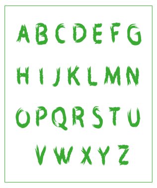 alfabenin harfleri Tasarla