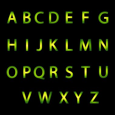 alfabenin harfleri Tasarla