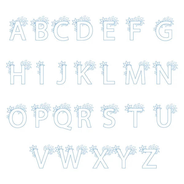알파벳의 글자를 디자인 — 스톡 벡터
