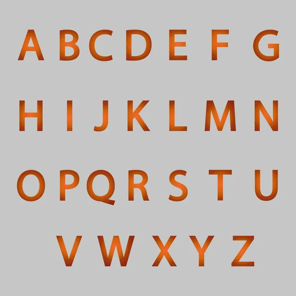 Designbuchstaben des Alphabets — Stockvektor