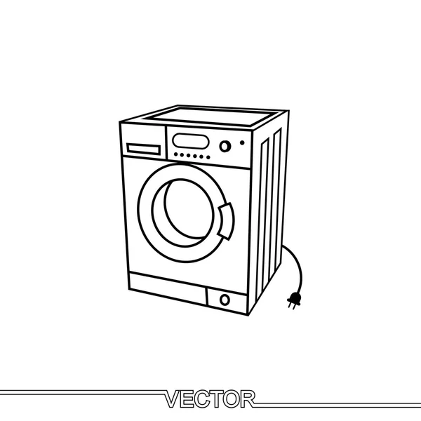 Icono de lavadora. — Vector de stock