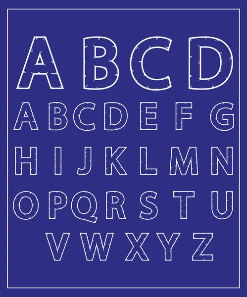 Design Lettres de l'alphabet — Image vectorielle