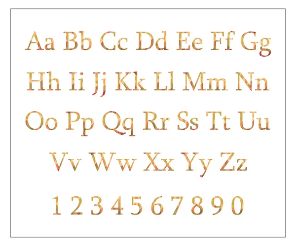 Design Letters of  alphabet — Stock Vector