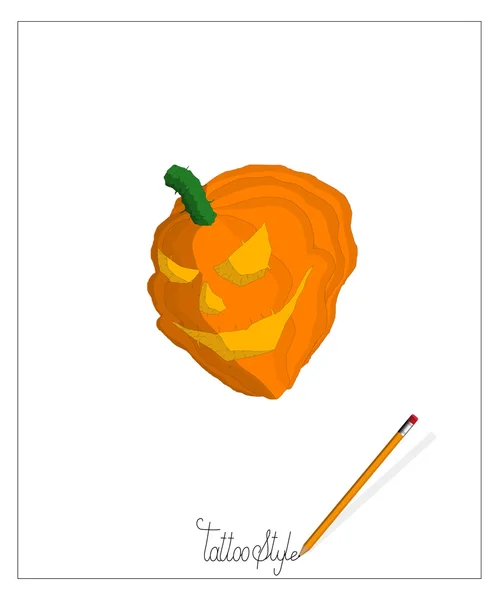 Halloweenpompoen — Stockvector