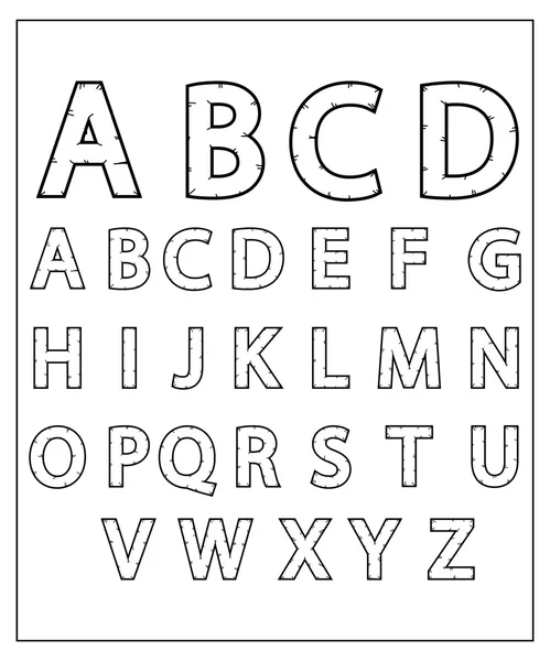 Design Lettres de l'alphabet — Image vectorielle