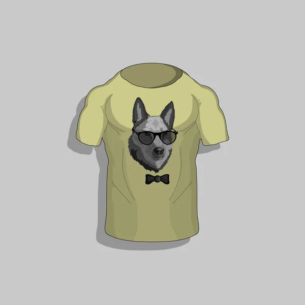 Camiseta con estampado animal — Archivo Imágenes Vectoriales