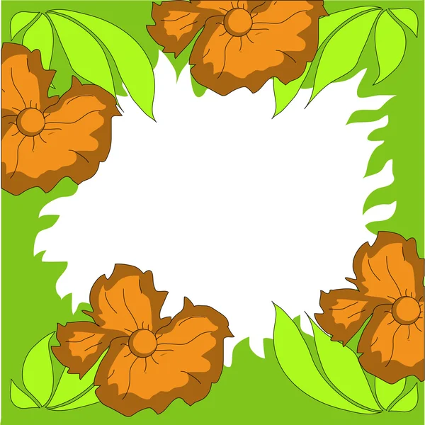 Kleurrijke decoratieve bloemen — Stockvector