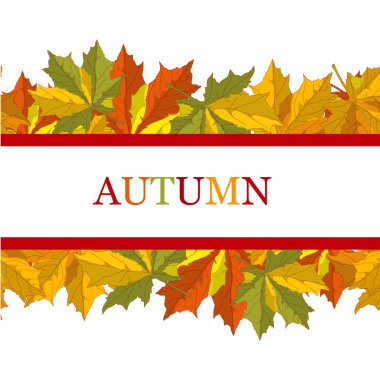 Yapraklı sonbahar arkaplanı