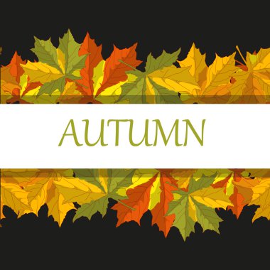 Yapraklı sonbahar arkaplanı