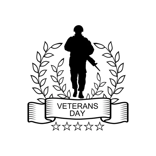 Veterani Day Card — Vettoriale Stock