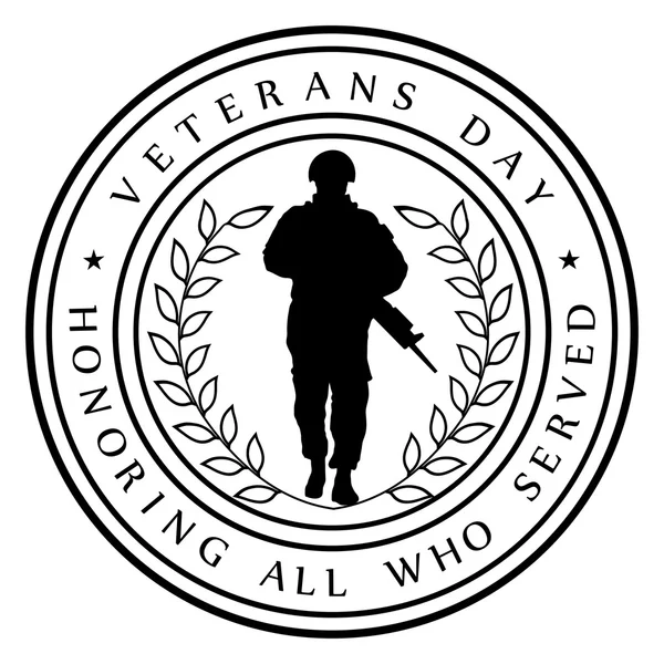 Tarjeta del Día de los Veteranos — Archivo Imágenes Vectoriales