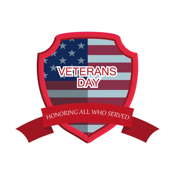 Logo met de tekst Veterans Day — Stockvector