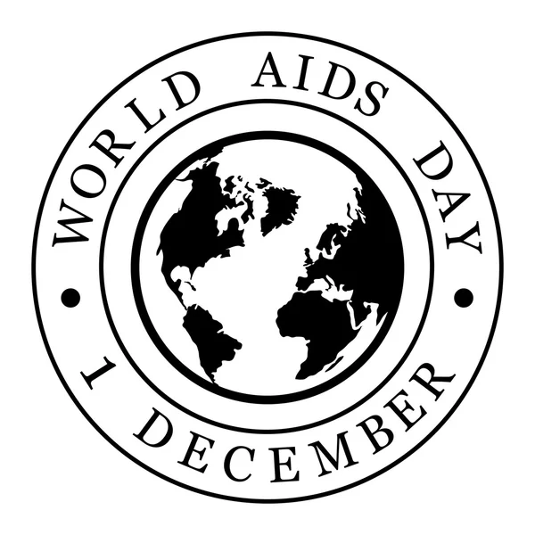 Wereld aids dag teken — Stockvector