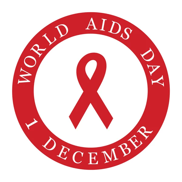 Знак Всемирного дня СПИДа — стоковый вектор