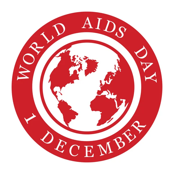 Wereld aids dag teken — Stockvector