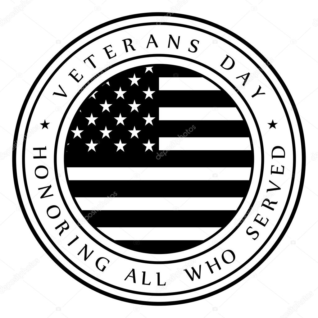 Logo with the text Veterans Day