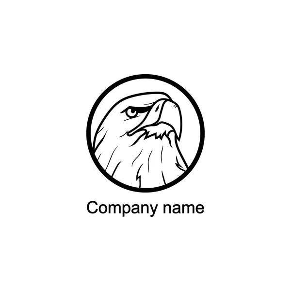 Логотип орла с местом для названия компании — стоковый вектор
