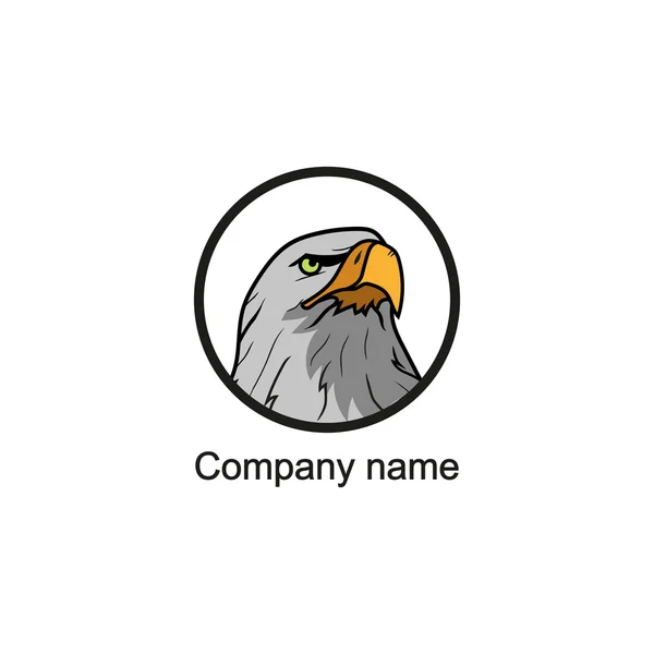 Eagle  logo with place for company name — Stock Vector