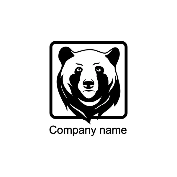 Bärenlogo mit Platz für Firmennamen — Stockvektor