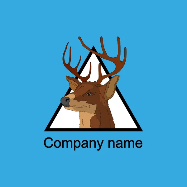 Panda logó helyére a vállalat neve — Stock Vector