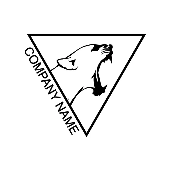 Логотип Panther з місцем для назви компанії — стоковий вектор