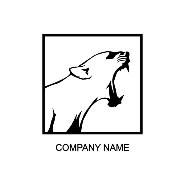 Panther-Logo mit Platz für Firmennamen — Stockvektor