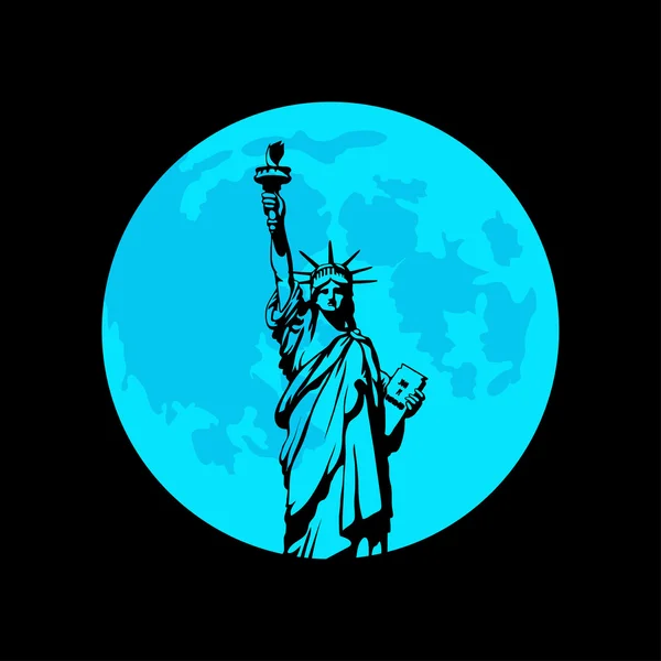 Statue of Liberty in New York — Stock Vector