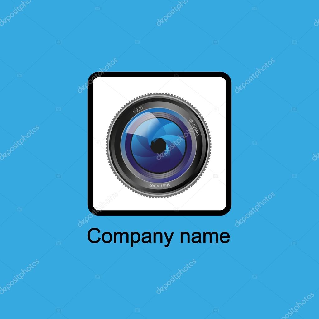 Digital camera lens  logo.Vector