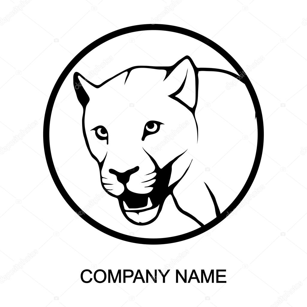 Panther logo with place for company name