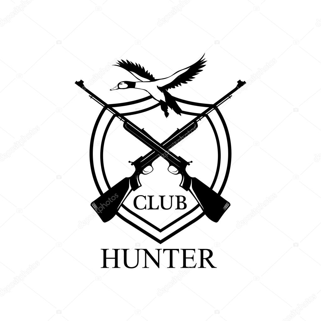 Duck hunters club vector illustration