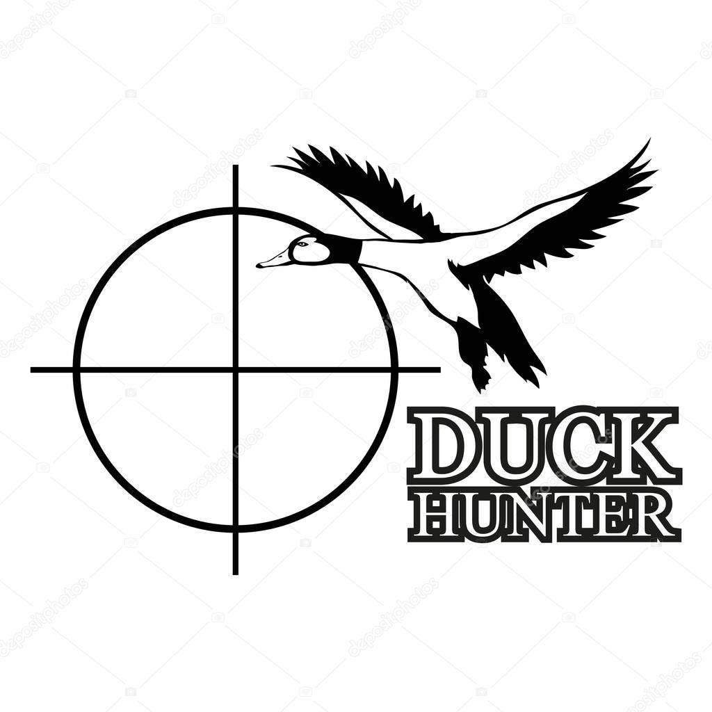 Duck hunters club vector illustration