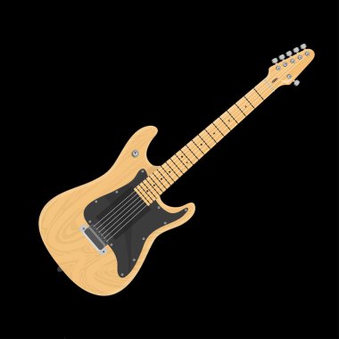 Elektro gitar illüstrasyon