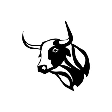 İnek logo illüstrasyon