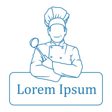 Metin için yer ile Şef simgesi