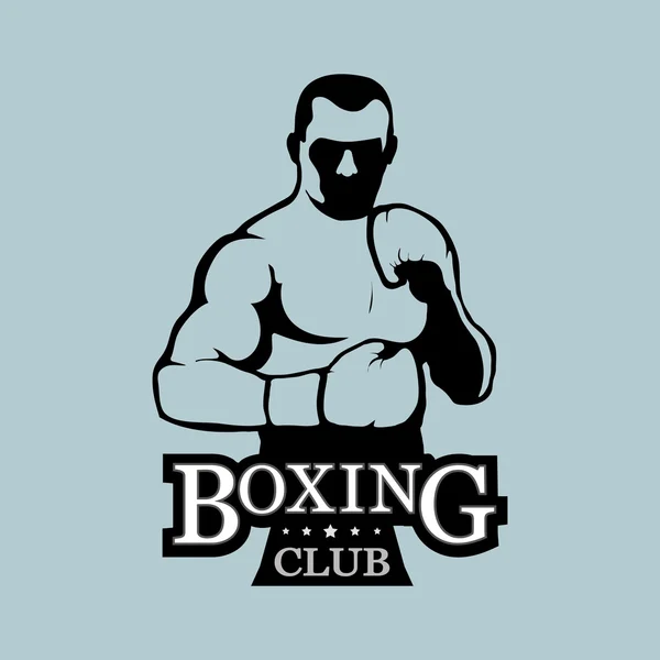 Logo boxning klubb — Stock vektor