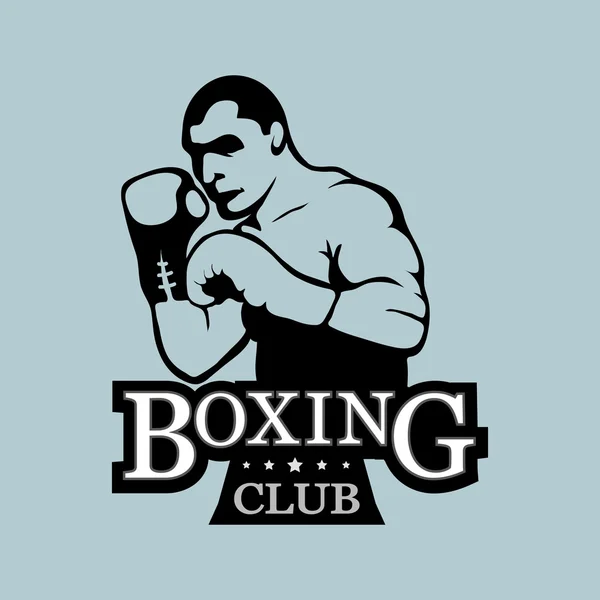 Logo club de boxeo — Vector de stock