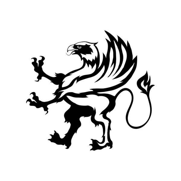 Logo griffon héraldique — Image vectorielle