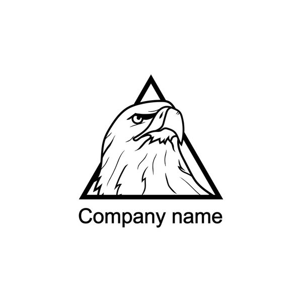 Kartal logolu şirket adı için bir yer — Stok Vektör