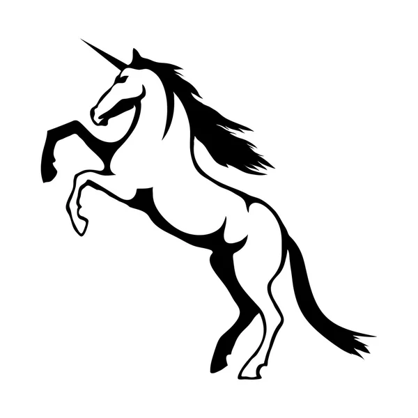 Иллюстрация логотипа единорога — стоковый вектор
