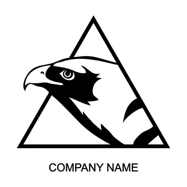 Şahin logolu şirket adı için bir yer — Stok Vektör