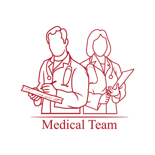 Medisch Team pictogram — Stockvector