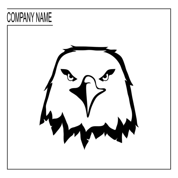 Logotipo del águila con lugar para el nombre de la empresa — Vector de stock