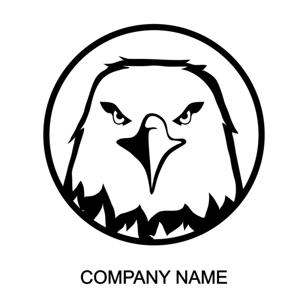 Eagle  logo with place for company name — Stock Vector