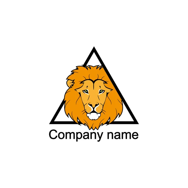 Lion logo met plaats voor bedrijfsnaam — Stockvector