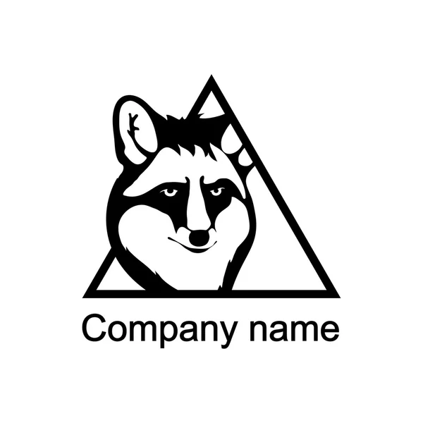 Логотип з головою лисиці — стоковий вектор