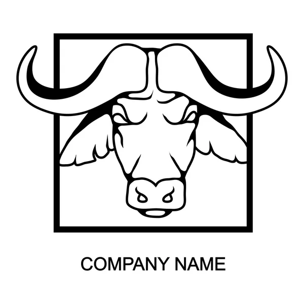 Logo de Buffalo con lugar para el nombre de la empresa — Archivo Imágenes Vectoriales