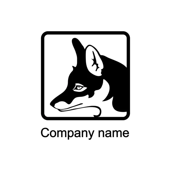 Fuchs-Logo mit Platz für Firmennamen — Stockvektor
